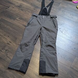 Killtec Women's Grey Black Snow Pants /Bibs Size Small